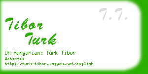 tibor turk business card
